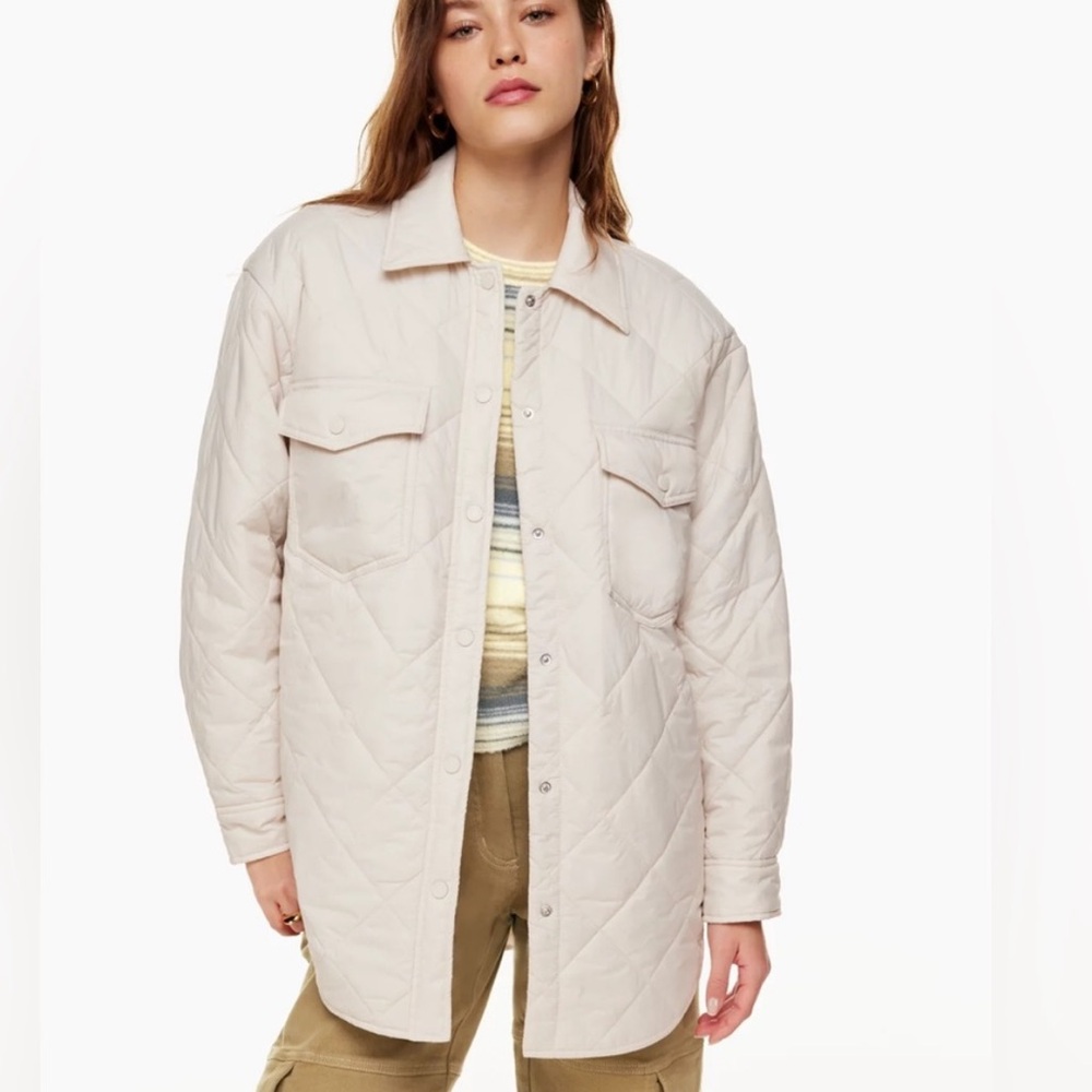 Aritzia / Wilfred - Ganna Quilted Jacket in Bone